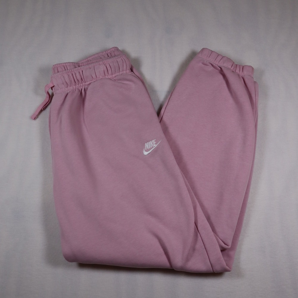 Nike Jogger Sweatpants Women's Medium Pink Athleisure Loungewear Casual